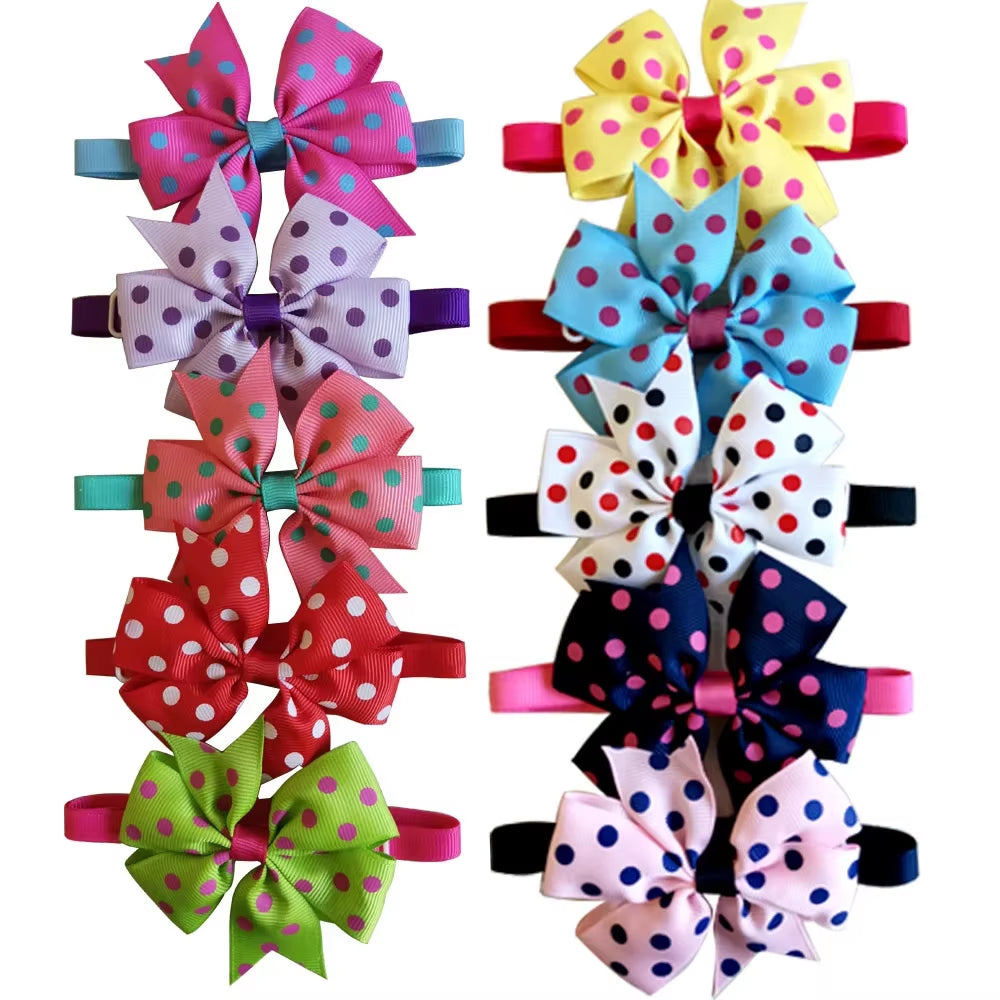 10Pcs Summer Pet Supplies Dog Bow Tie Dog Grooming Accessories Pet Dog Cat Bowties Neckties Small Dogs Products Dog Supplies
