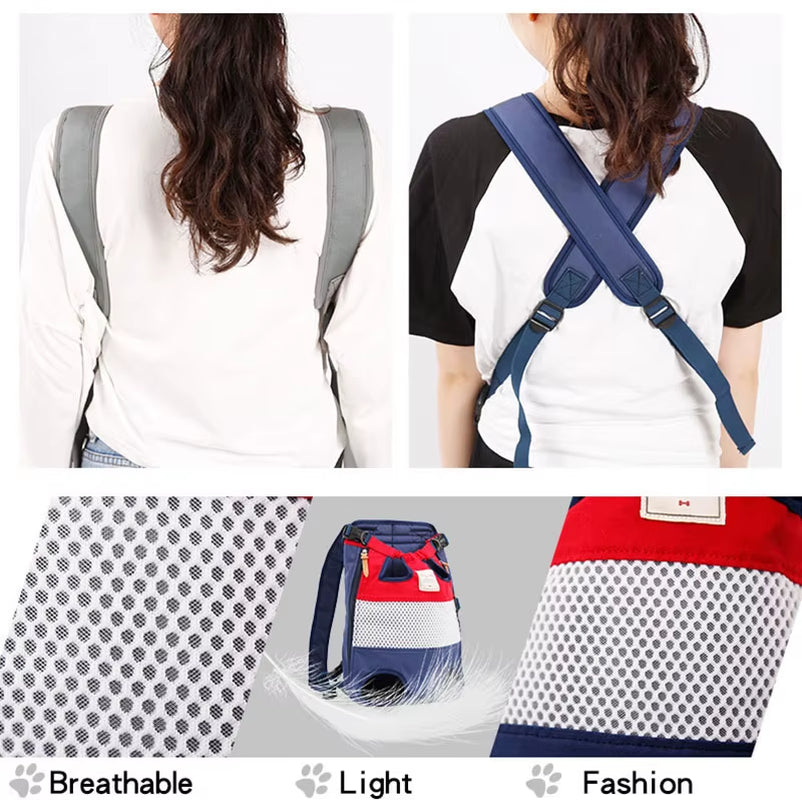 New Pet Backpack Cat Dog Travel Bag Carrying Small Medium Dog Bulldog Dog Transport Dog Bag Travel Bag