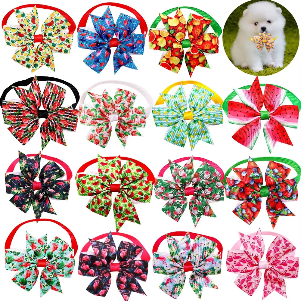 10Pcs Summer Pet Supplies Dog Bow Tie Dog Grooming Accessories Pet Dog Cat Bowties Neckties Small Dogs Products Dog Supplies