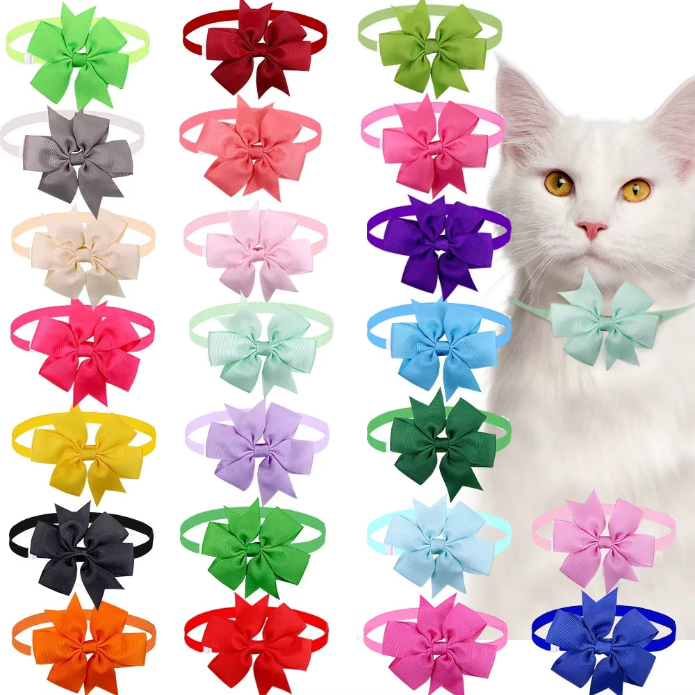 10Pcs Summer Pet Supplies Dog Bow Tie Dog Grooming Accessories Pet Dog Cat Bowties Neckties Small Dogs Products Dog Supplies