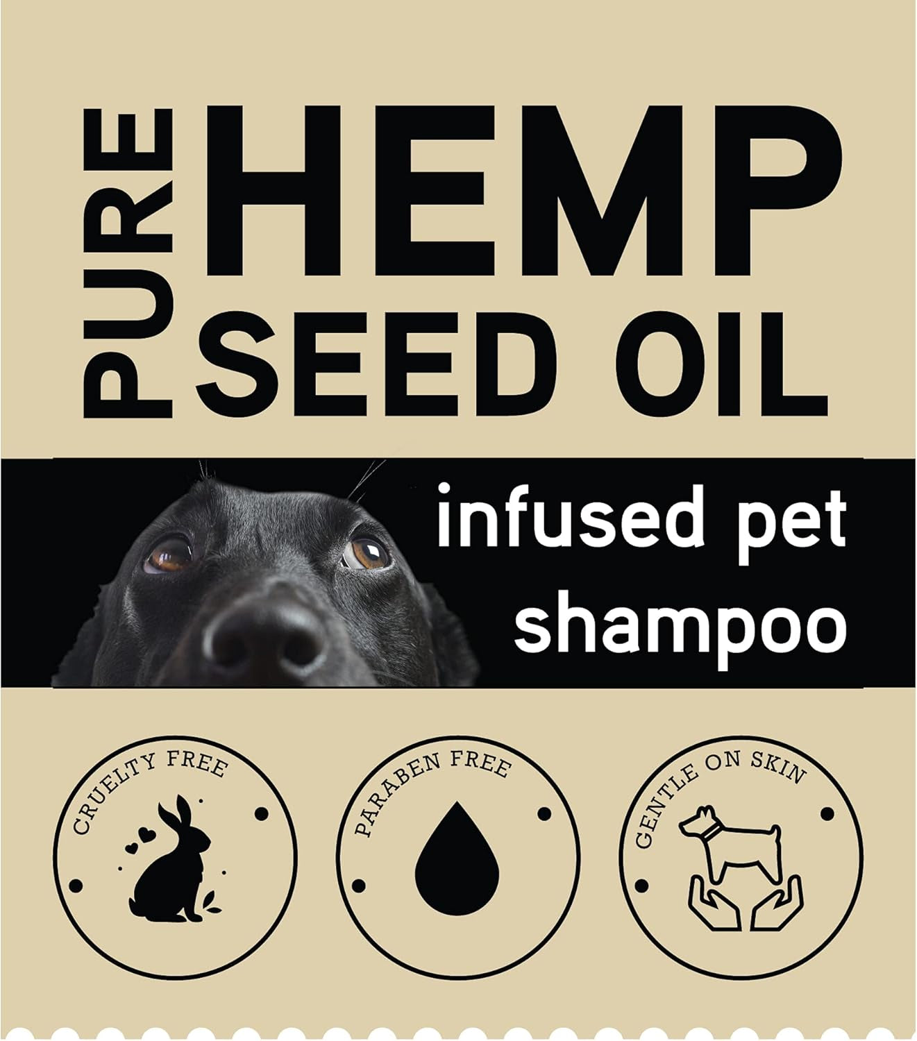 Hemp & Oatmeal Pet Shampoo for Dogs | All Natural Pure Essential Oils | Balance of Omega 6 & Omega 3 Fatty Acids | for Deodorizing, Allergies, Itching, Dry and Sensitive Skin - 34 OZ Pump Bottle