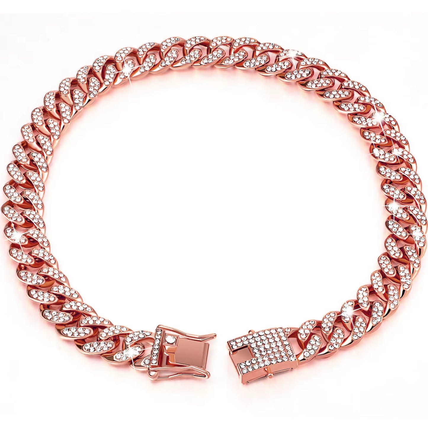 Golden Dog Collar Dog Necklace Hip Hop Style Dog Gift Golden Nice Necklace