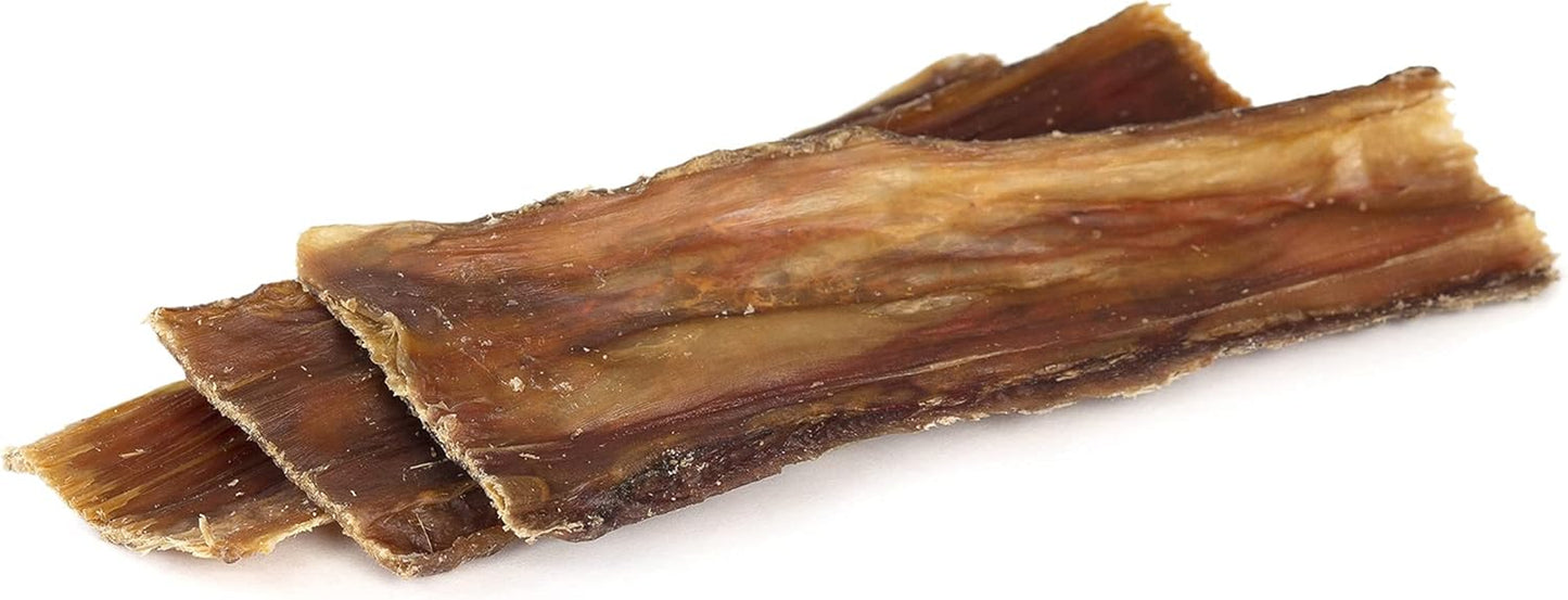 All Natural Single Ingredient Beef Esophagus Chews for Dogs - Healthy Flat Gullet Strips with Naturally Occurring Glucosamine & Chondroitin for Joint Function - Great for Any Dog Size