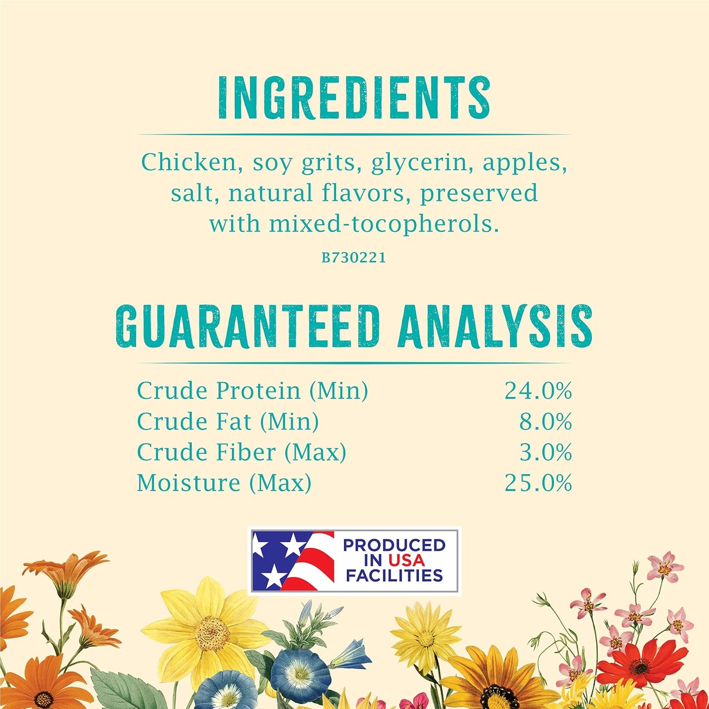 Natural Jerky Grain Free Dog Treats, Chicken & Apple Recipe Jerky Strips - 5 Ounce (Pack of 6)