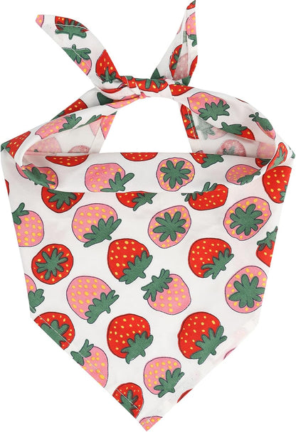 6 Pieces Dog Bandana, Fruit Scarf for Dogs, Cats,Pets Accessories (Fruits-6, Small)