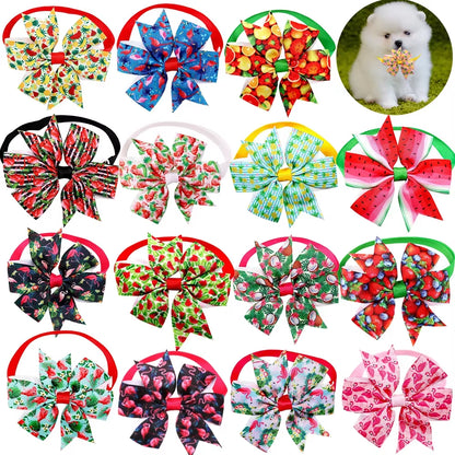 10Pcs Summer Pet Supplies Dog Bow Tie Dog Grooming Accessories Pet Dog Cat Bowties Neckties Small Dogs Products Dog Supplies