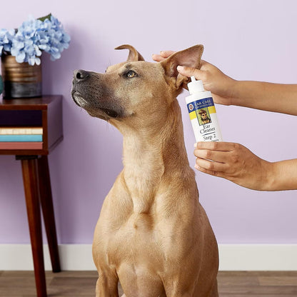 Ear Cleaner for Dogs and Cats, 16 Ounce, Reduces Ear Odor and Waxy Build Up, Gentle and Non Staining