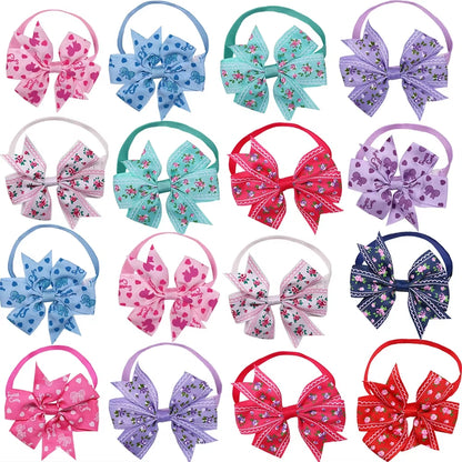 10Pcs Summer Pet Supplies Dog Bow Tie Dog Grooming Accessories Pet Dog Cat Bowties Neckties Small Dogs Products Dog Supplies