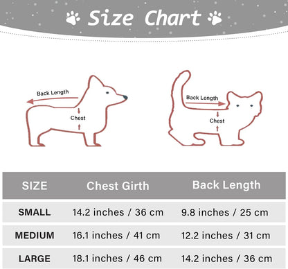 3 Pack Winter Dog Clothes Set Dog Hoodies with Pocket Dog Dog Fleece Vest Pullover Dog Coat Cozy Dog Outfit for Dogs and Cats, Large