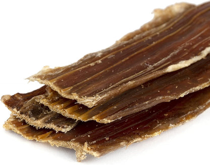 All Natural Single Ingredient Beef Esophagus Chews for Dogs - Healthy Flat Gullet Strips with Naturally Occurring Glucosamine & Chondroitin for Joint Function - Great for Any Dog Size