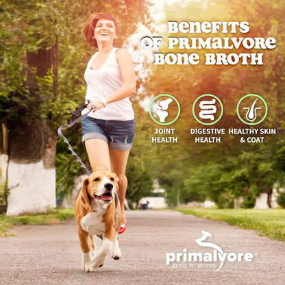 All-Natural Duck Bone Broth for Dogs &Cats, Mobility Formula W/Collagen Peptides Supports Hip & Joints, Digestion, Skin&Coat and Hydration, Grain Free, Human Grade, Made in USA. Duck 2 Pack