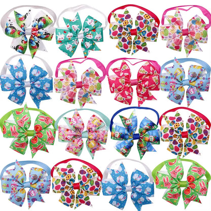 10Pcs Summer Pet Supplies Dog Bow Tie Dog Grooming Accessories Pet Dog Cat Bowties Neckties Small Dogs Products Dog Supplies