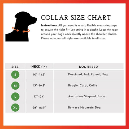 Reflective Dog Collar - Adjustable Pet Collars, Safe, Durable, Comfortable Dog Walking Accessories for Small Dog, Hunting Dog, Puppy, Boy, Girl Dog Collars (Blaze Orange, Red Plaid, S)