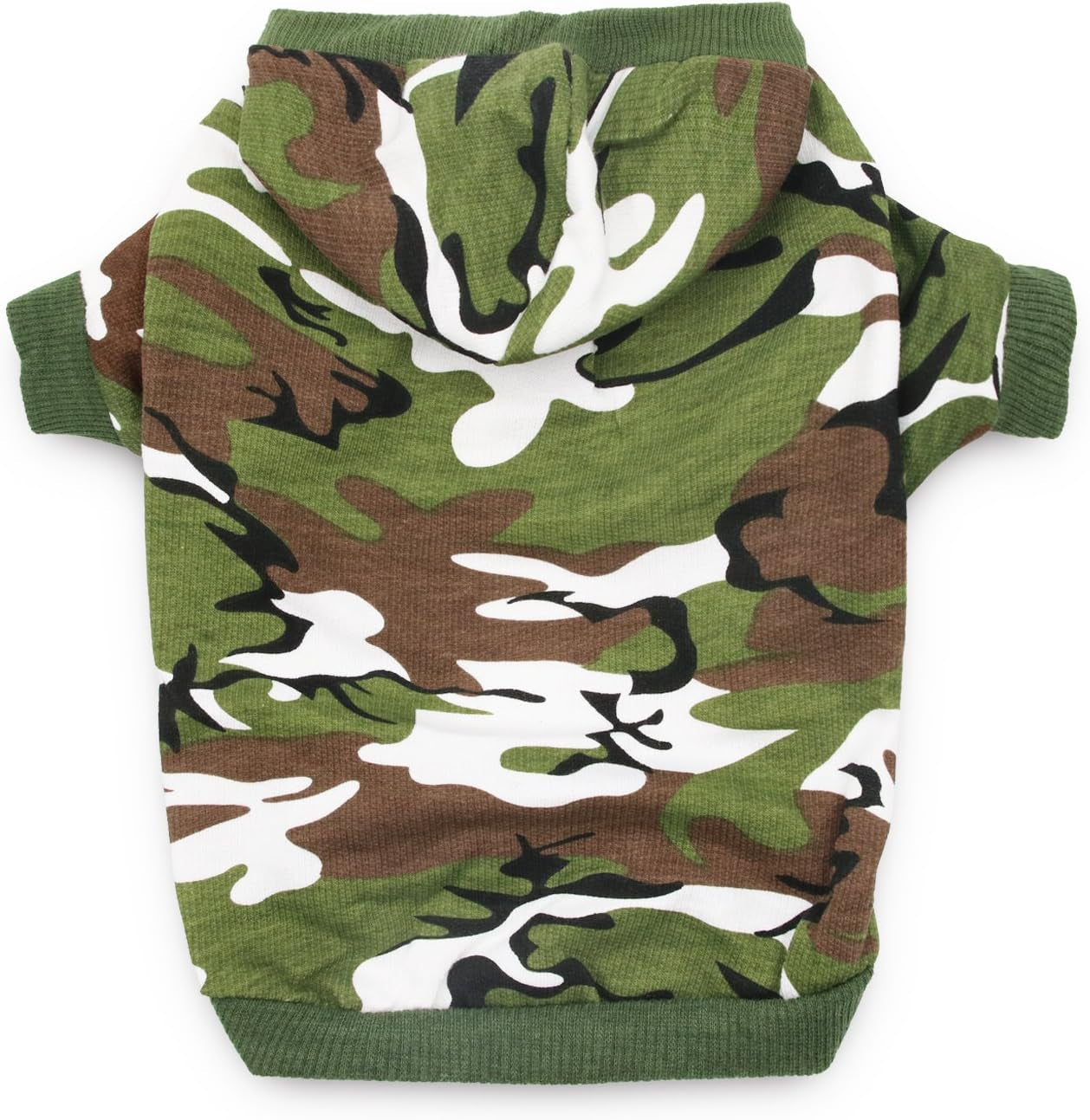 Dog Camo Hoodie Clothes for Dogs Boy Shirts Pet T Shirt for Small Dogs, Small, Green