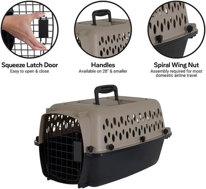 Dog Transport Boxes for Small Dog, Pet Crates for Travel, Dog Kennel 19 Inch Portable Dog Crate for Cats