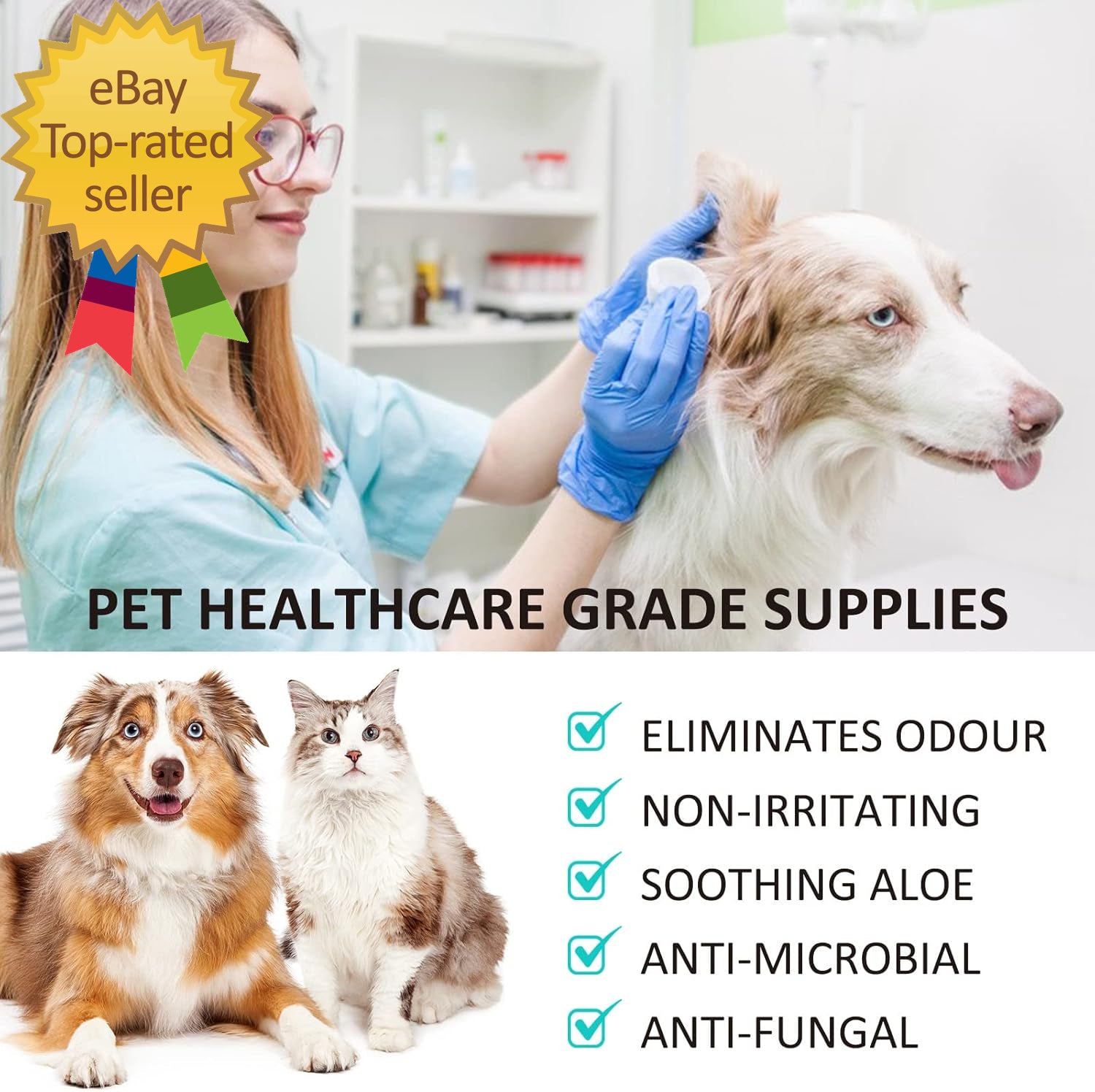 Dog Ear Cleaner Dog Cleaner for Ear Infection Treatment Dog Ear Drops