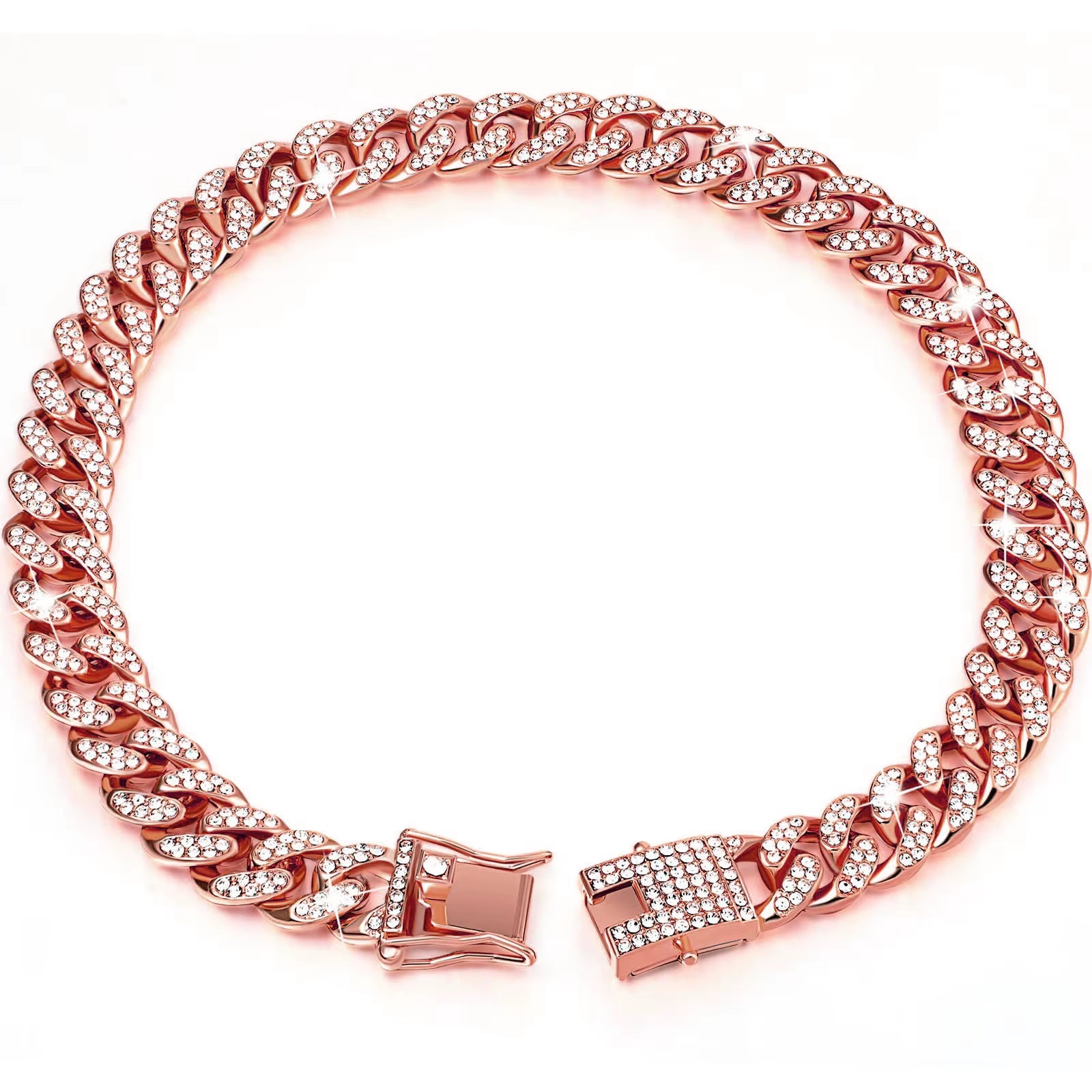 Golden Dog Collar Dog Necklace Hip Hop Style Dog Gift Golden Nice Necklace