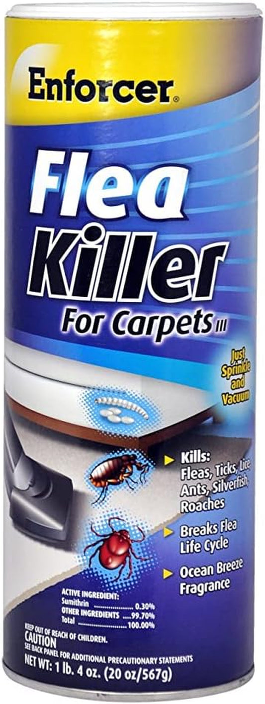 20-Ounce Flea Killer for Carpet, Ocean Breeze Fragrance