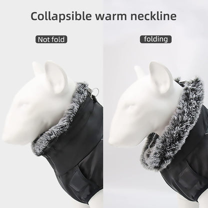 Dog Coats for Medium Dogs, Large Small Dogs Cold Weather Coats Winter Waterproof Warmest Dog Outdoor Snow Jacket with Built in Harness for Girls Boys Best Cozy Dog Apparel (Gray,4Xl)