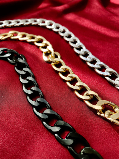Cuban Link Dog Collar Necklace: Gold Silver Aluminum Chain Custom Pet Jewelry Accessory Gift
